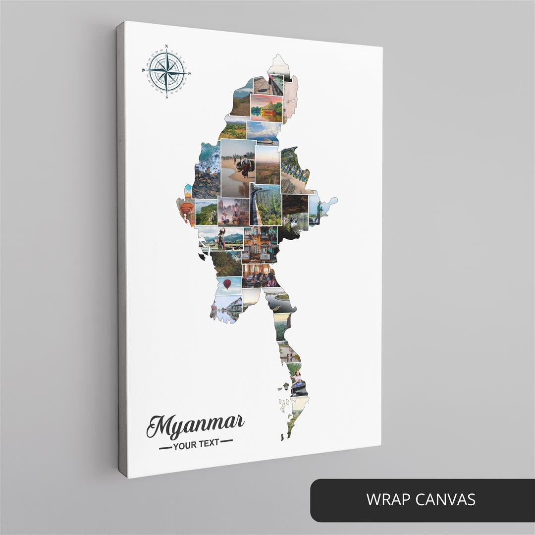 Capture the Beauty of Myanmar with this Artful Photo Collage