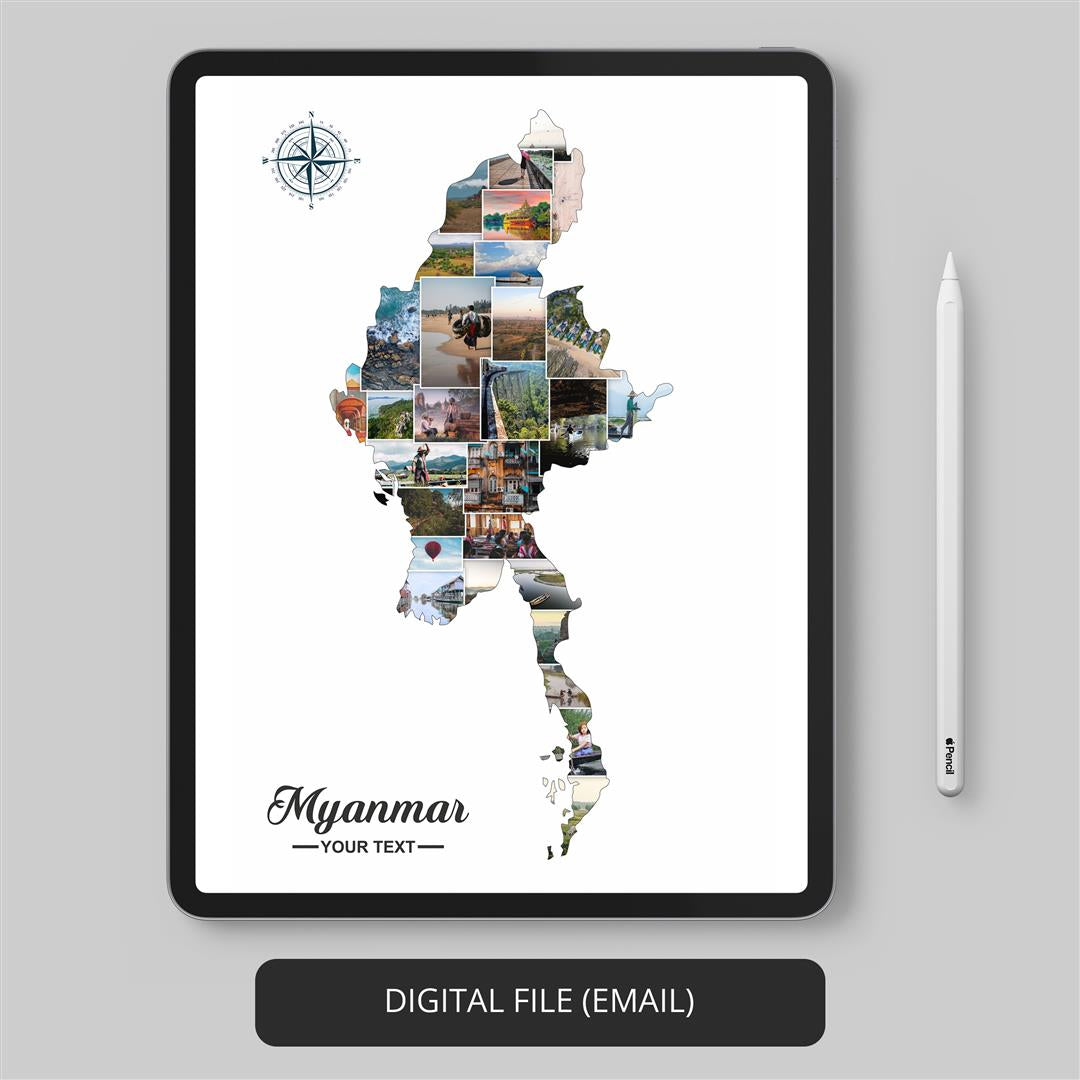 Decorate your Space with a Stunning Myanmar Poster Collage