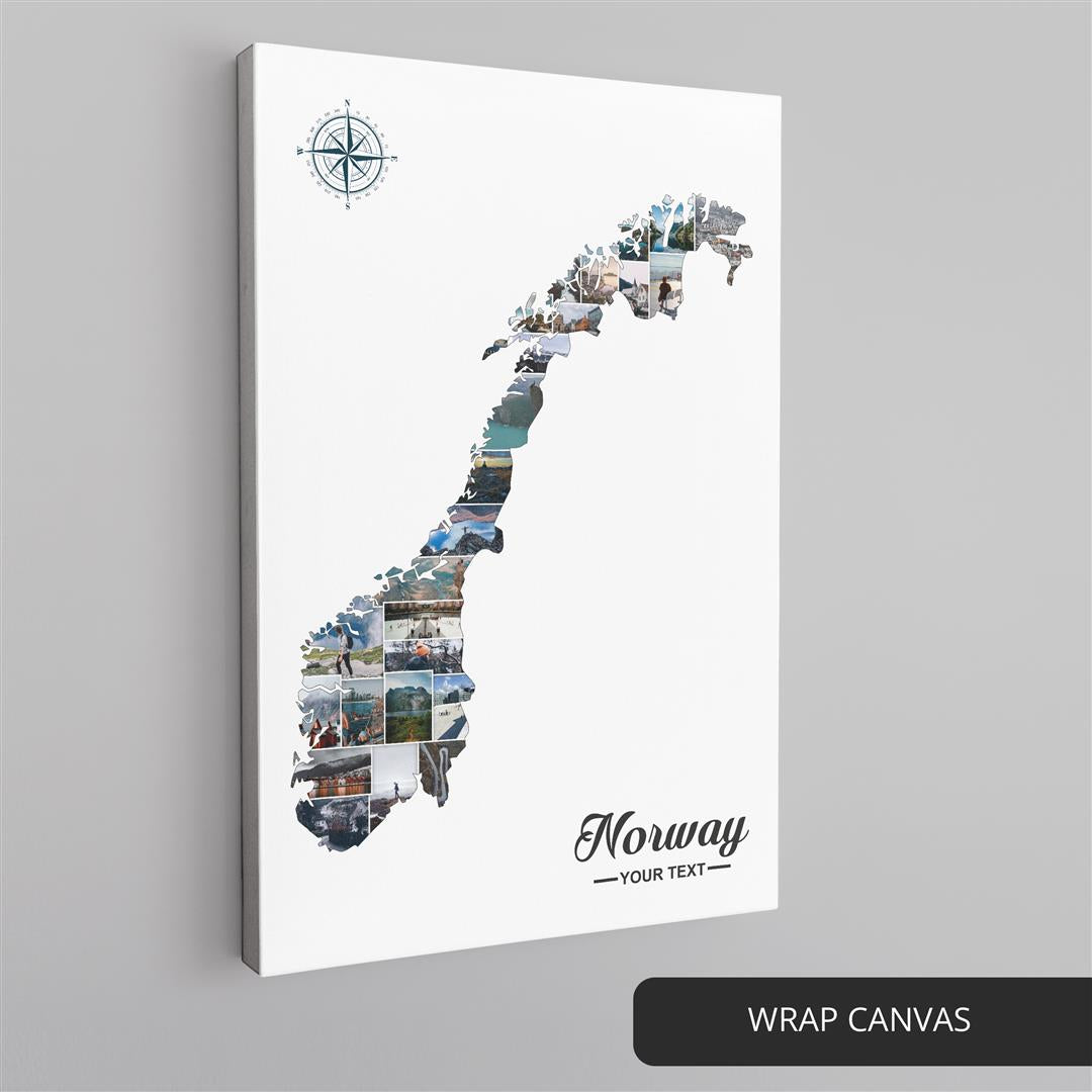 Norway Artwork: Custom Photo Collage - Perfect Norway Home Decor