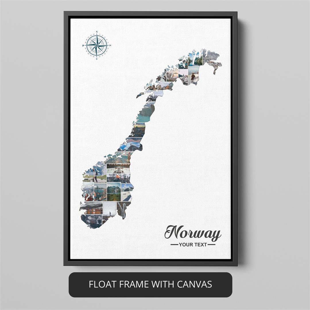 Norway Gifts: Customized Photo Collage - Beautiful Norway Wall Decor