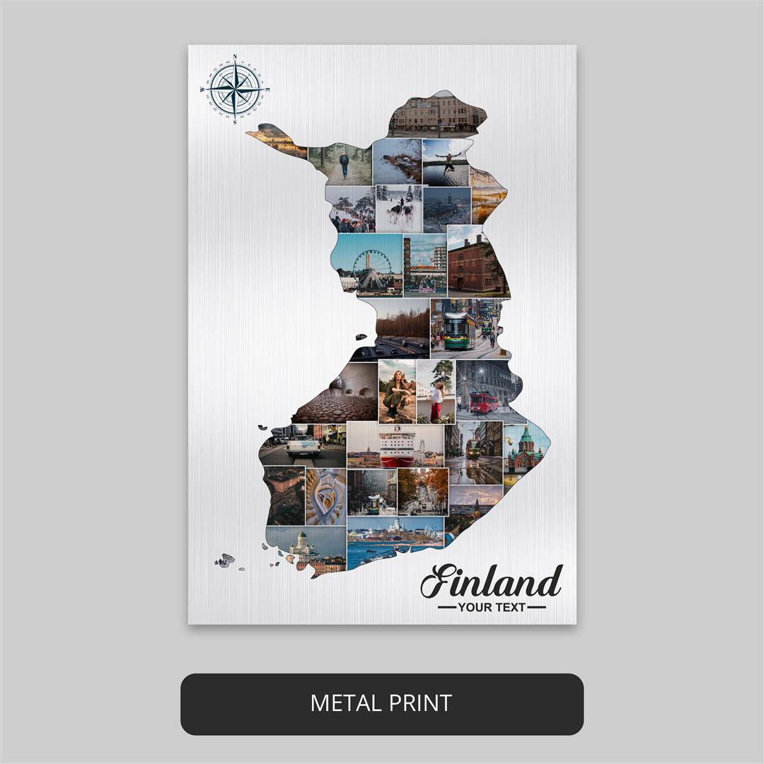 Custom Finland Poster - Map of Finland Theme for Home Decor