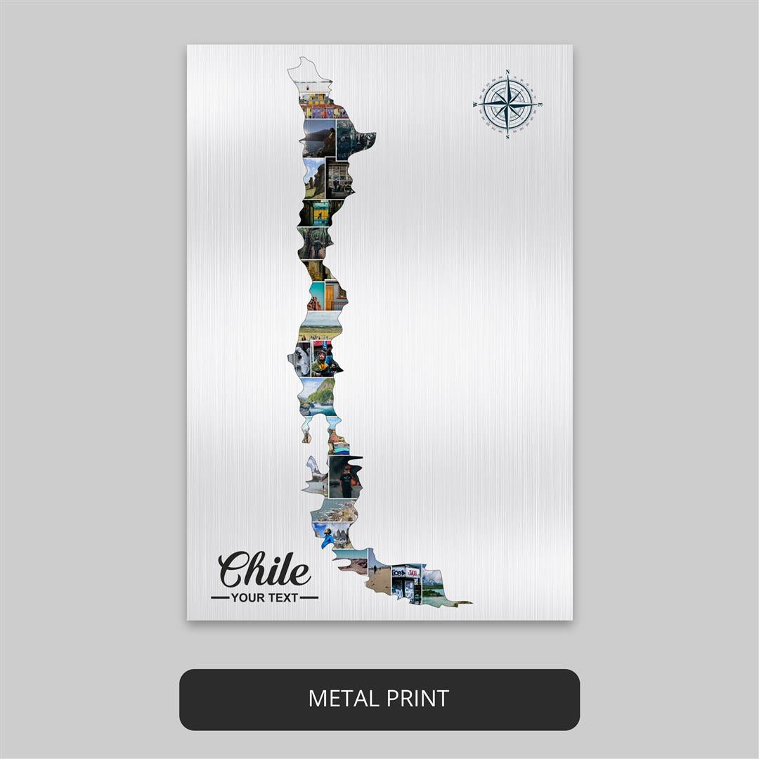 Chile Poster: Eye-catching Photo Collage with Personalized Chilean Theme