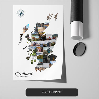 Scotland Gifts: Customized Photo Collage for Scotland Lovers