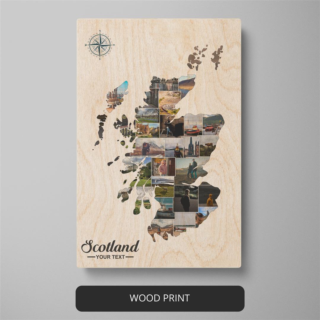 Scotland Gifts for Her: Customized Photo Collage