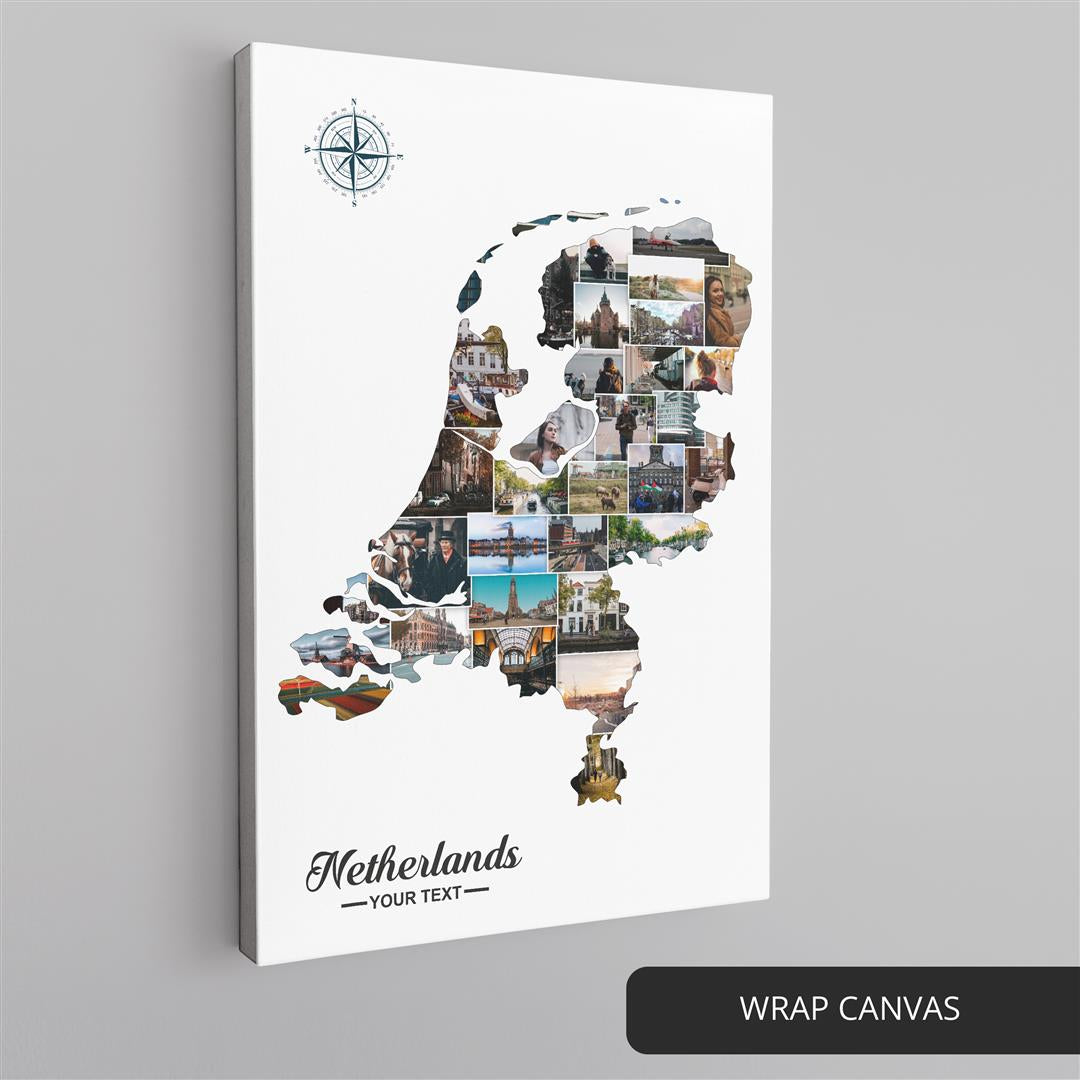 Netherlands-Inspired Photo Collage - Beautiful Home Decoration and Gift
