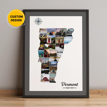 Personalized Vermont Gifts - Customized Photo Collage