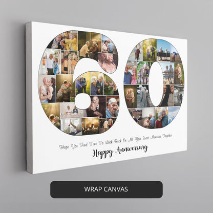 Present Your Parents with a Heartfelt 60th Anniversary Photo Collage Gift