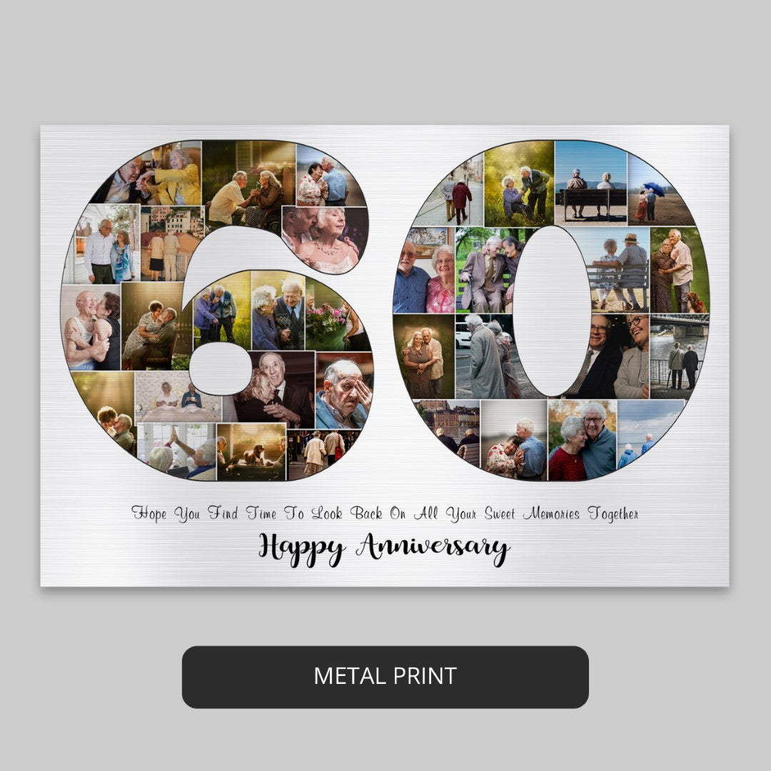 Celebrate Grandparents' 60th Anniversary with a Unique and Memorable Photo Collage Gift