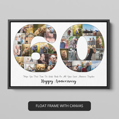 Surprise Mom and Dad with a Thoughtful 60th Wedding Anniversary Photo Collage Present