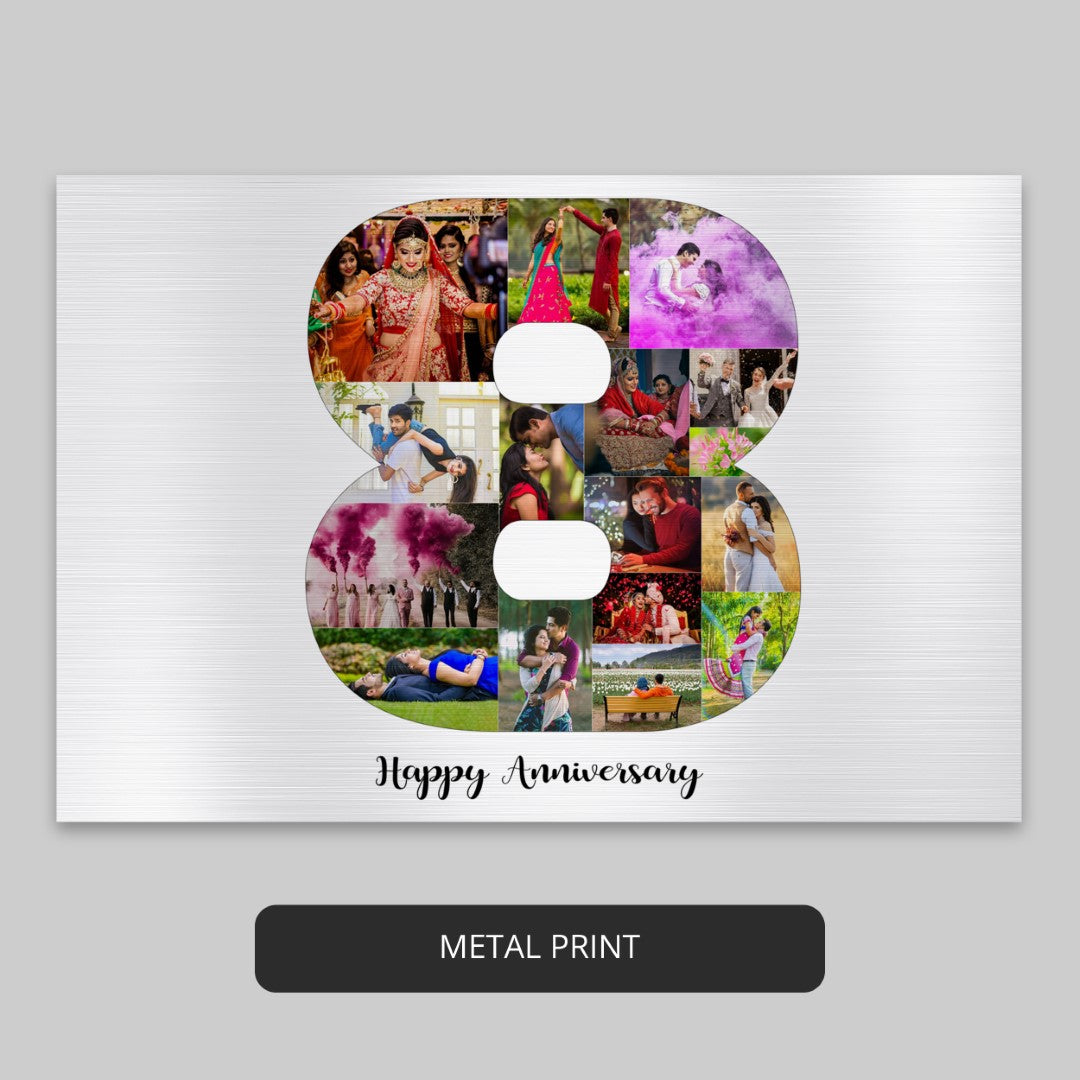 Sentimental 8th Anniversary Gift - Create Your Photo Collage