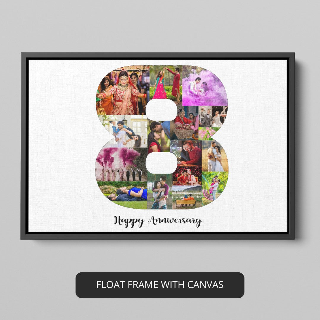 Beautiful 8th Anniversary Surprise - Make a Personalized Collage