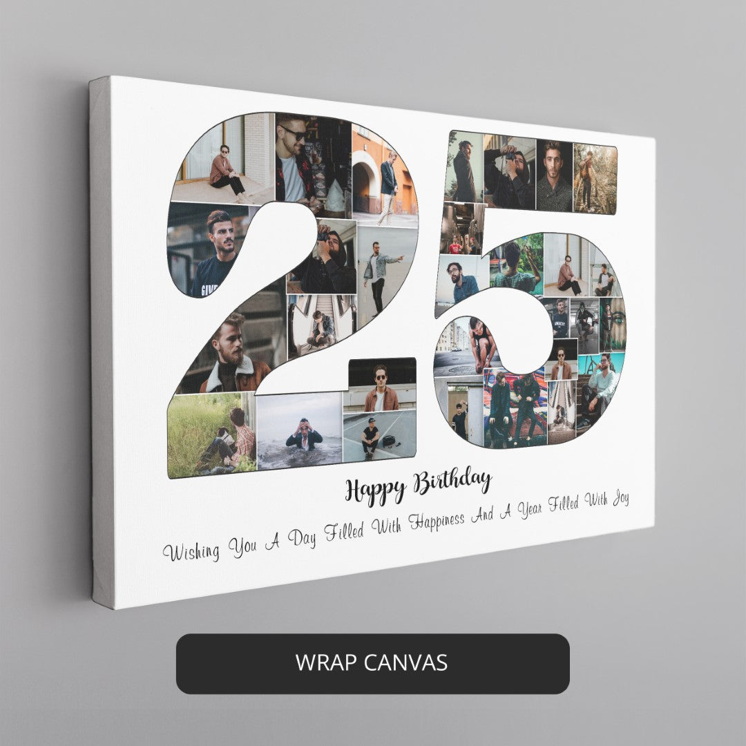 Surprise Your Loved One With a Custom 25th Birthday Collage Gift - Unforgettable Moment