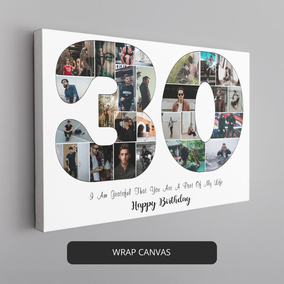 Personalized Picture Collage Gift Ideas For 30th Birthday - Memorable and Meaningful