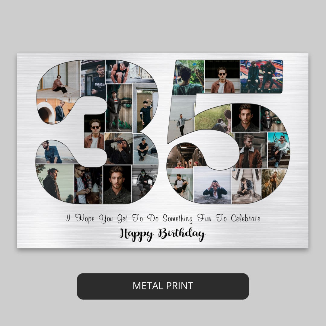 Customized 35th Birthday Wall Decor Gift Ideas for Him or Her