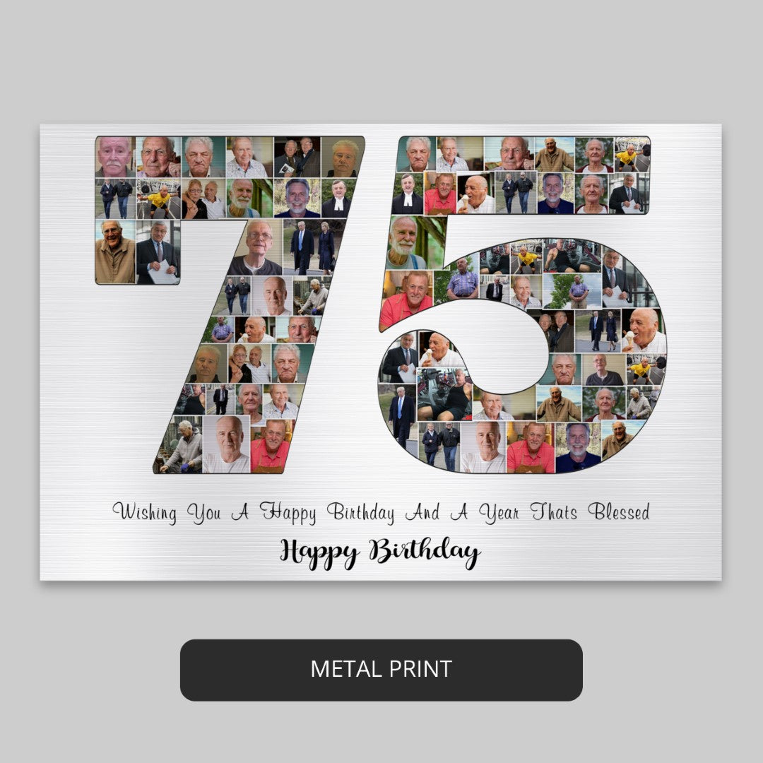 Celebrate Mom's 75th Birthday with a Special Gift - Custom Photo Collage and Memories