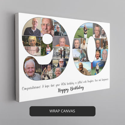 90th Birthday Photo Collage - The Perfect Way to Celebrate Life