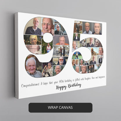 Customizable 95th Birthday Photo Collage