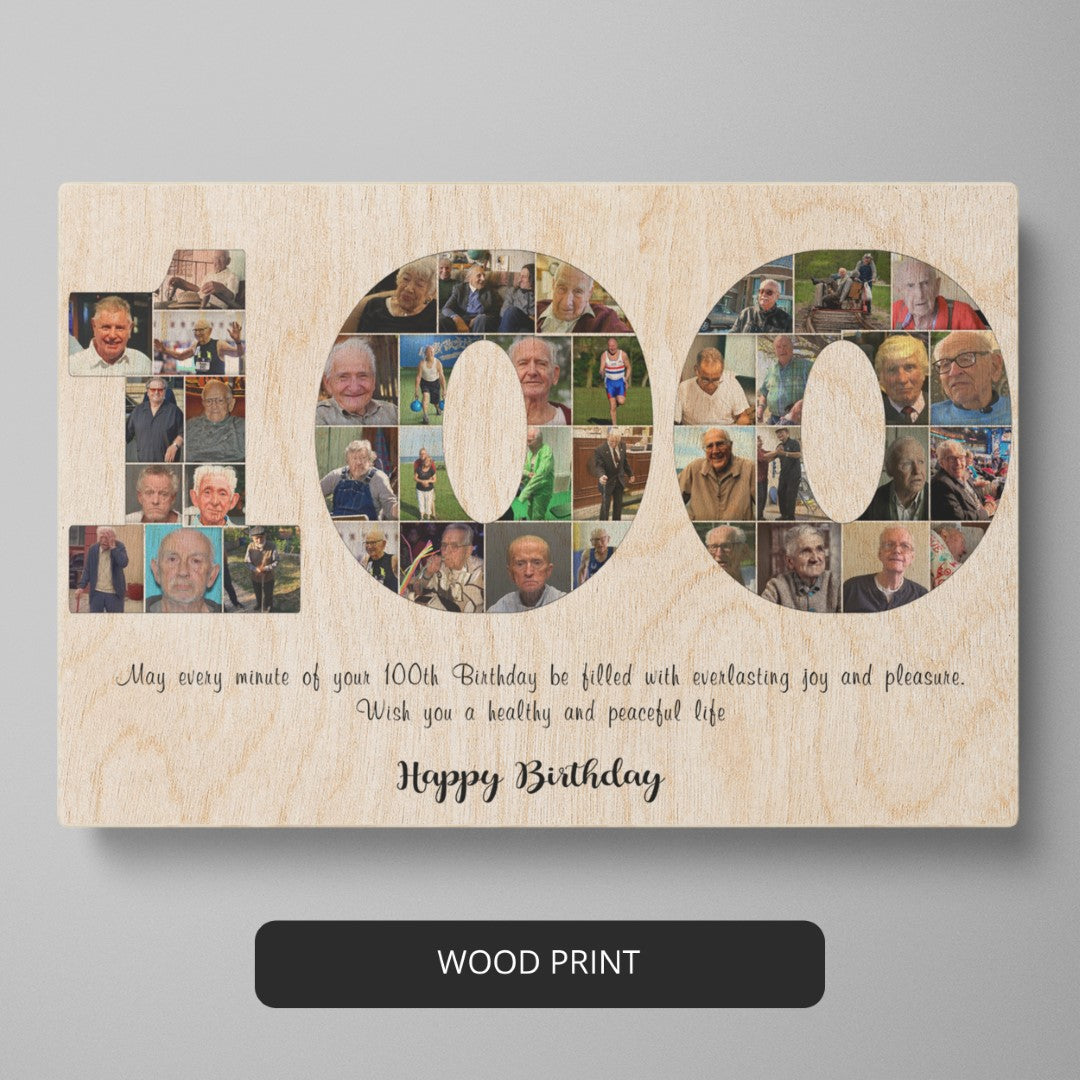 Unique Gift Ideas for 100th Birthday Celebrations - Personalized Special Photo Frame Gift