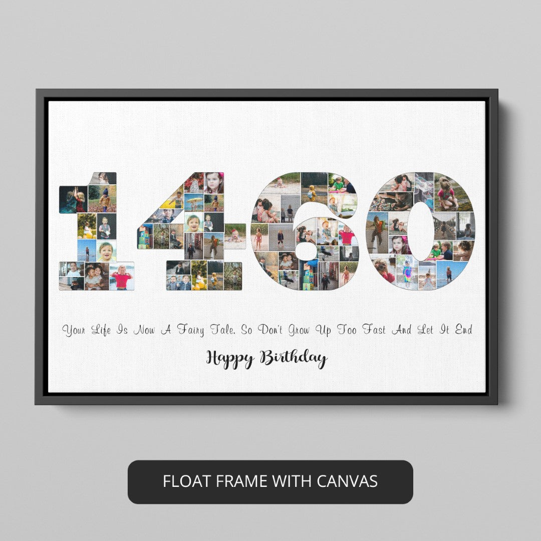 Celebrate with a Personalized 4th Birthday Gift - Photo Collage for Boys