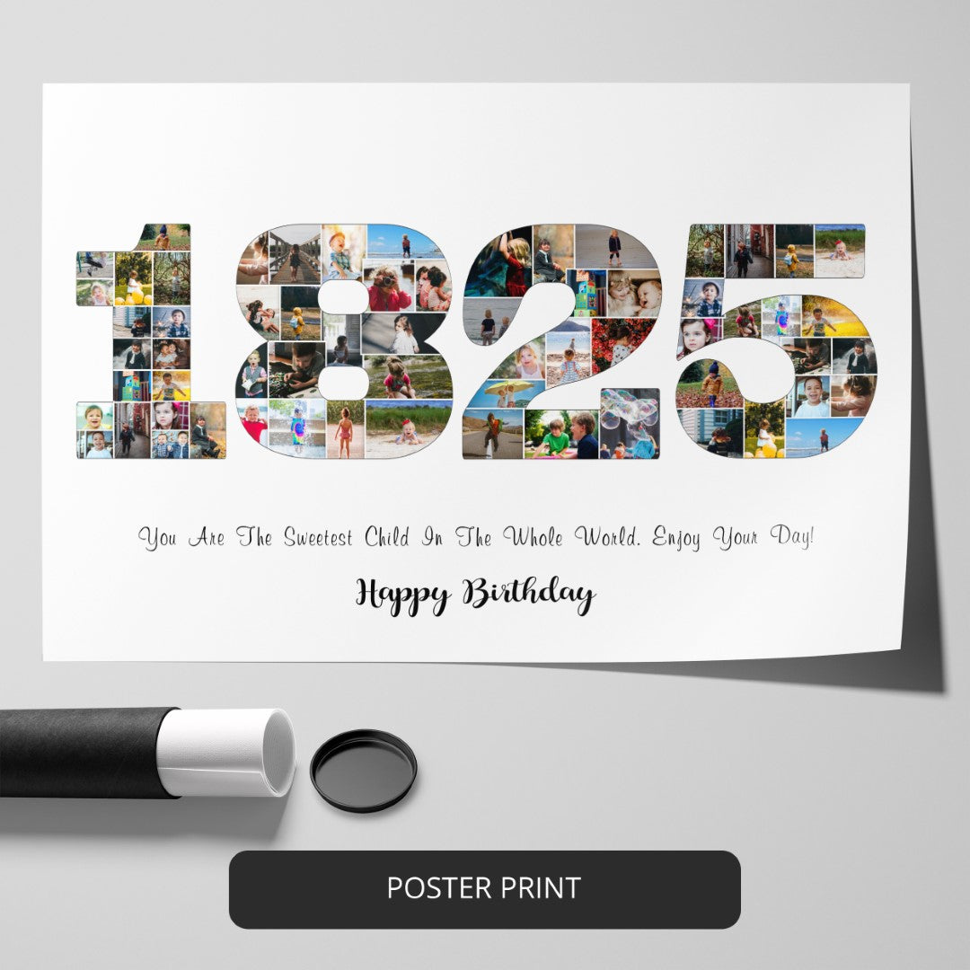 Best 5th Birthday Gift Ideas - Personalized Photo Collage for Kids