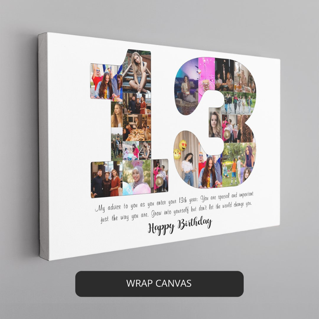 Capture Memories with Personalized 13th Birthday Gift for Girls