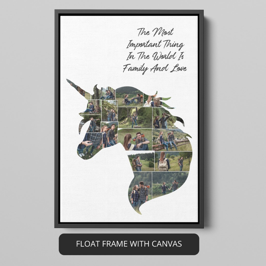 Stunning Unicorn Photo Collage - Ideal Unicorn Gift for Birthdays
