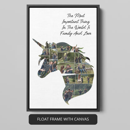 Stunning Unicorn Photo Collage - Ideal Unicorn Gift for Birthdays
