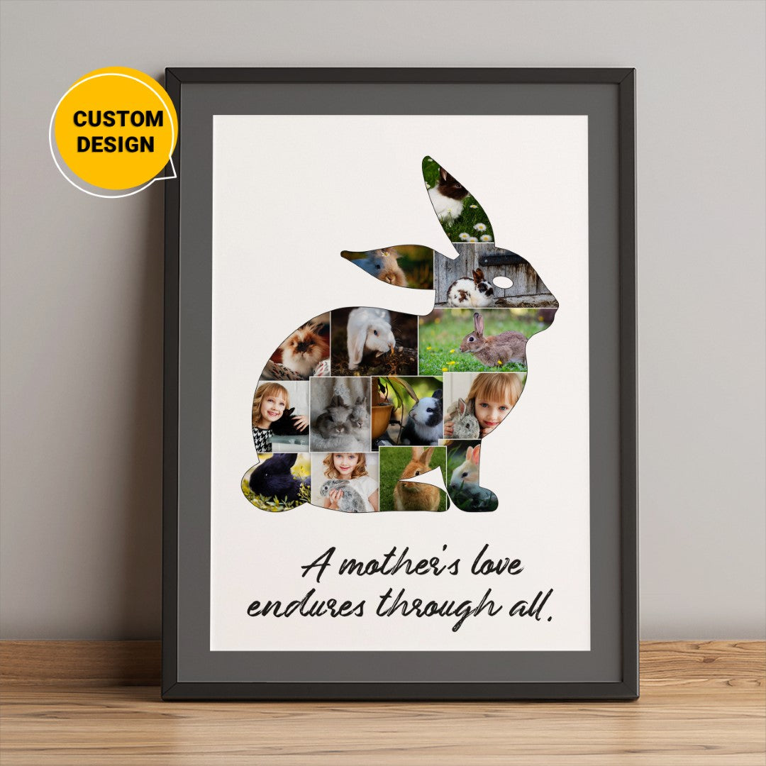 Personalized Rabbit Gifts - Unique Rabbit Themed Wall Art for Rabbit Lovers