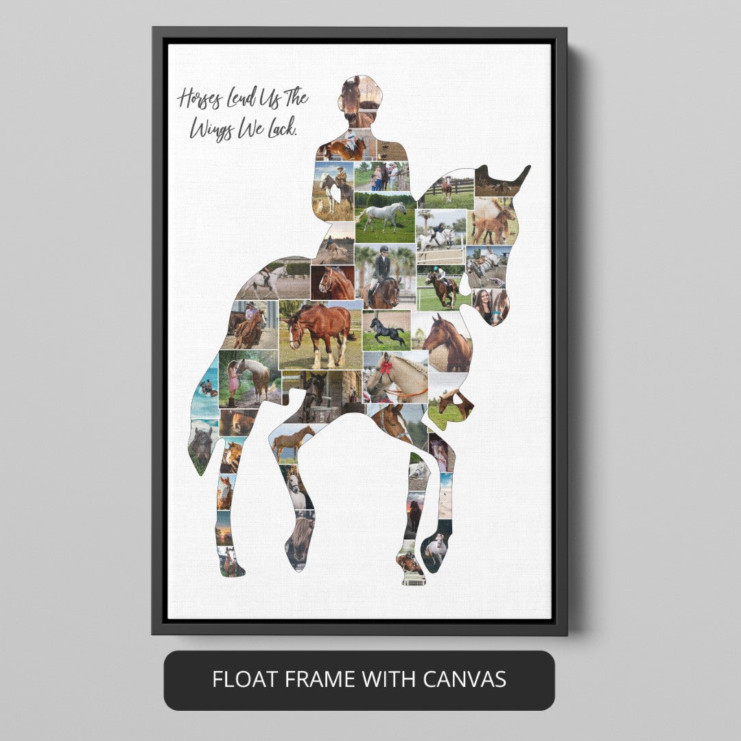 Decorate with a Horse Riding Theme - Personalized Photo Collage