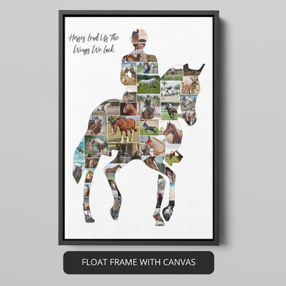 Decorate with a Horse Riding Theme - Personalized Photo Collage