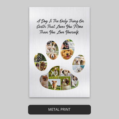 Dog Paw Print Memorial: Commemorate Your Beloved Pet with a Touching Dog Collage