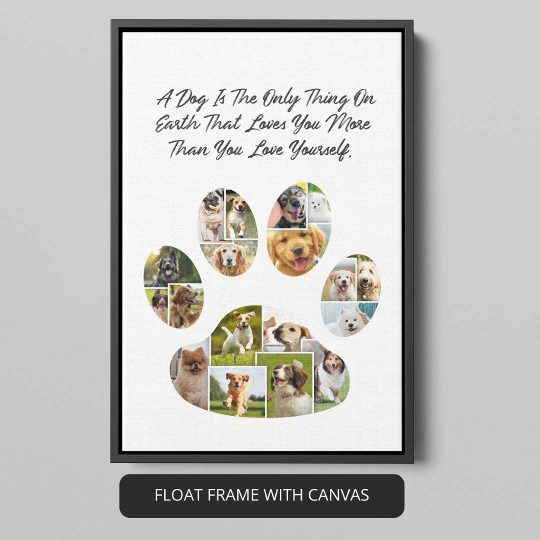 Dog Sympathy Gifts: Find Comfort in a Thoughtful Dog Themed Wall Art Collage