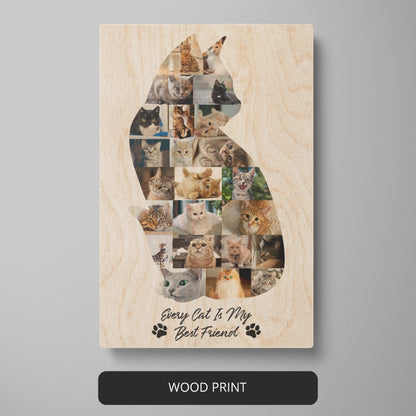 Cat Collage Art: Memorable Gift for Cat Lovers