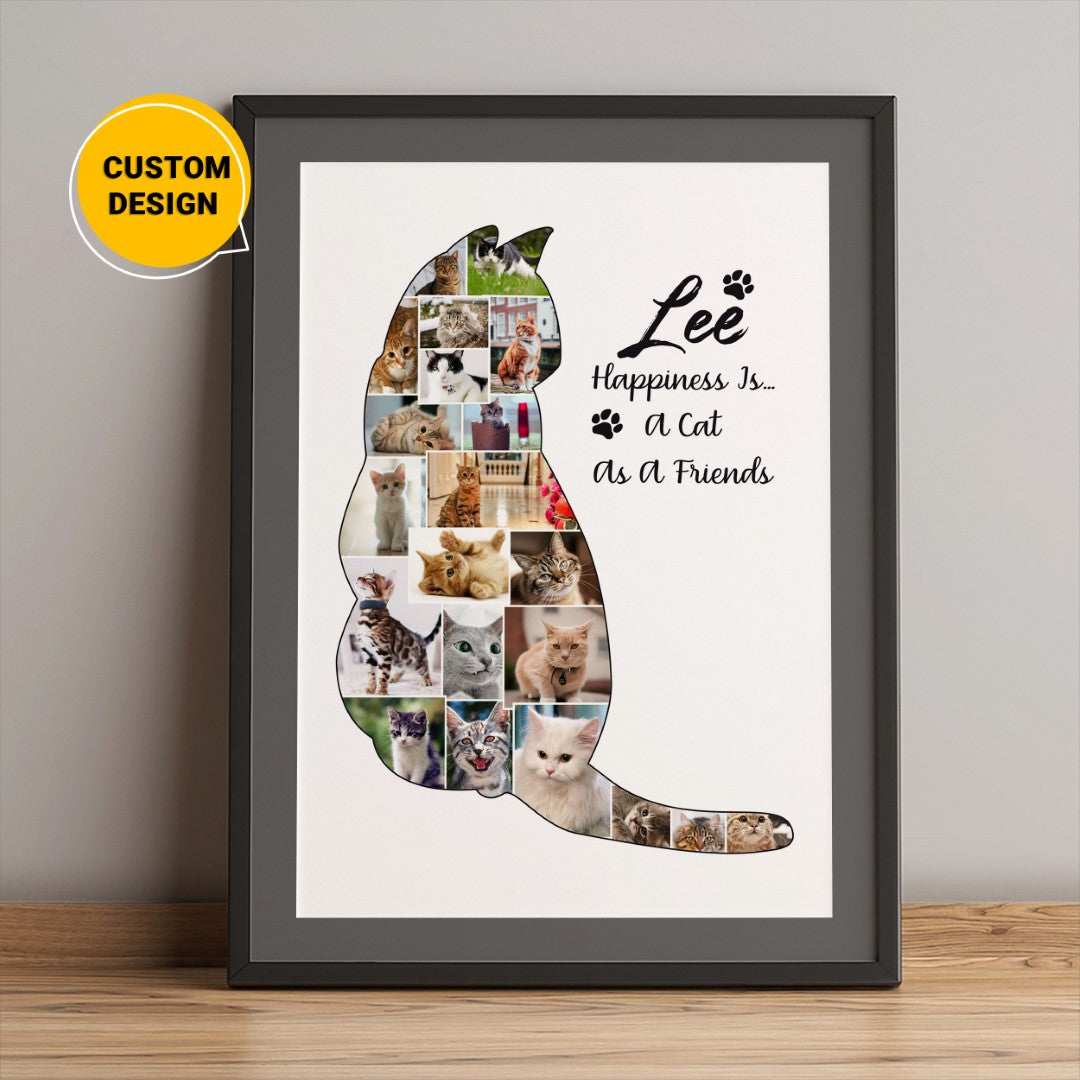 Cat Mom Gifts: Personalized Photo Collage