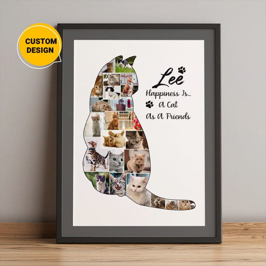 Cat Mom Gifts: Personalized Photo Collage