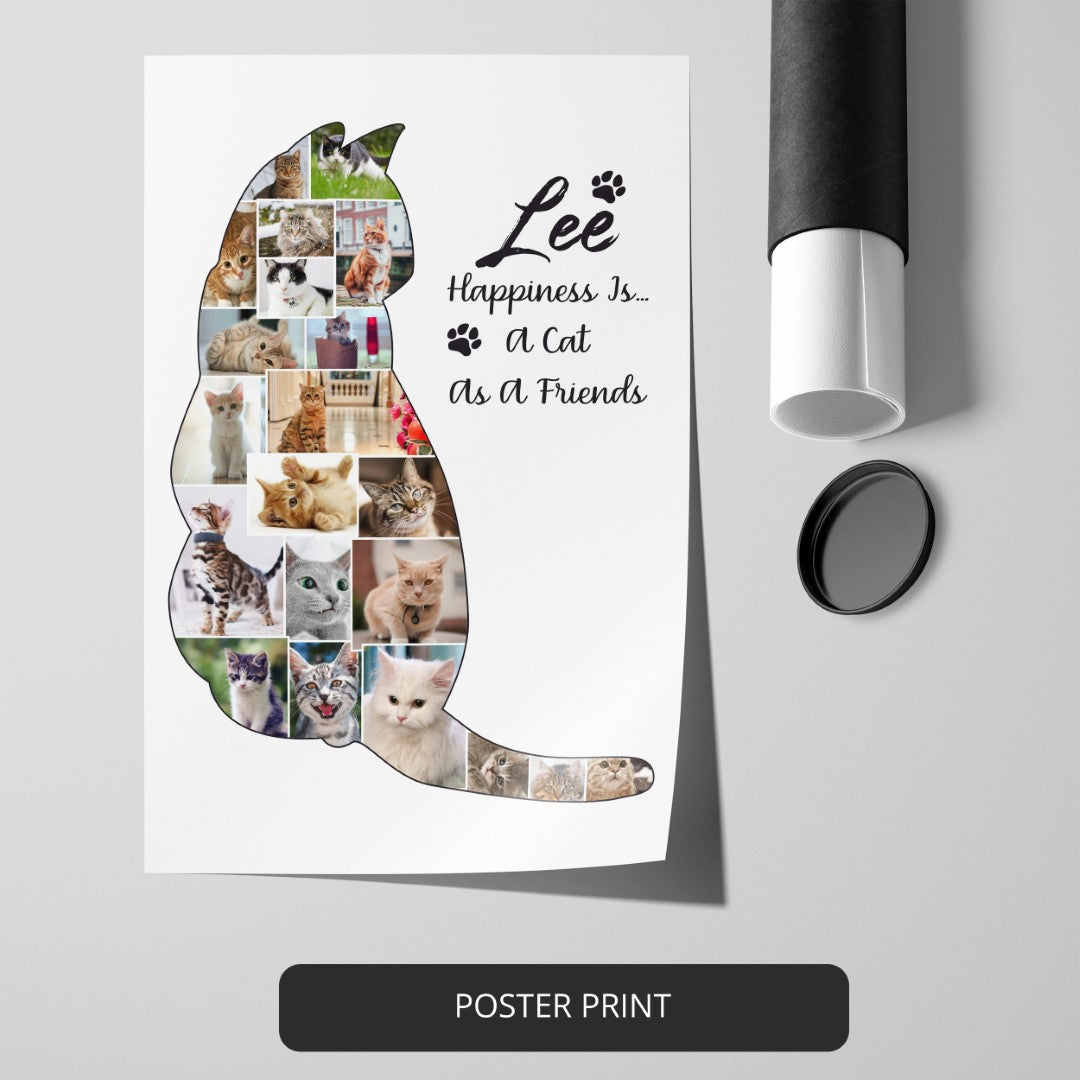 Cat Themed Gifts: Unique Personalized Cat Collage