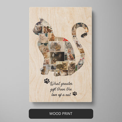 Gift Ideas for Cat Lovers: Personalized Cat Photo Collage