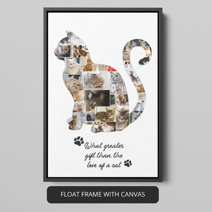 Memorable Cat Collage Picture Frame: Perfect Gift for Cat Lovers