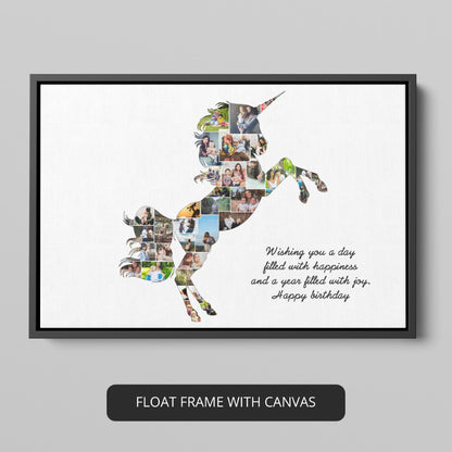 Unicorn Gifts for Girls: Stunning Personalized Collage Wall Decor