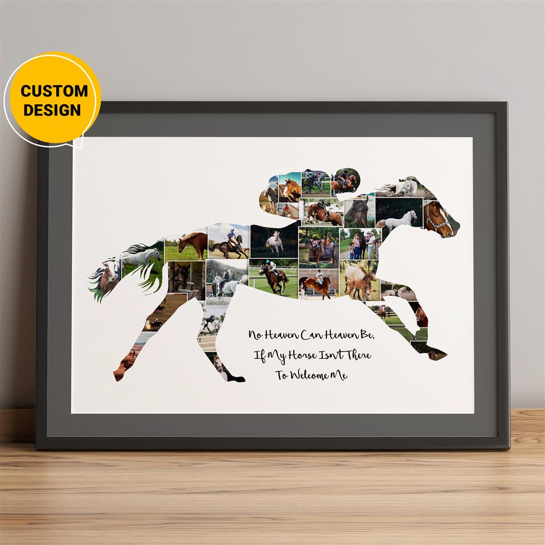 Personalized Horse Riding Gifts: Custom Photo Collage