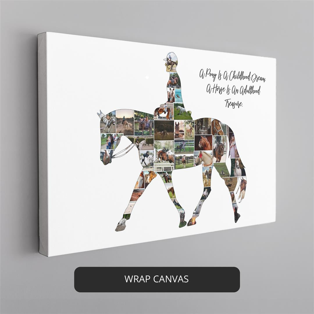 Horse Riding Art: Stunning Collage for Equestrian Lovers