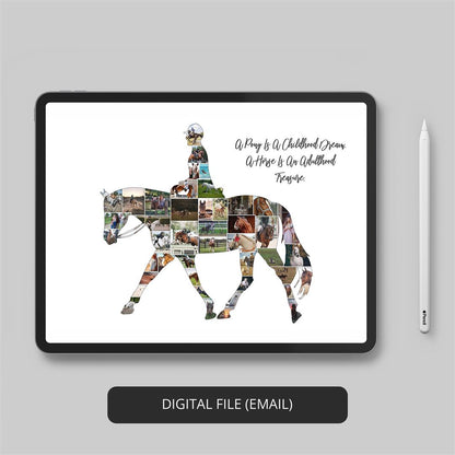 Horse Gifts for Girls: Delight Young Horse Riders with Our Collage Masterpiece