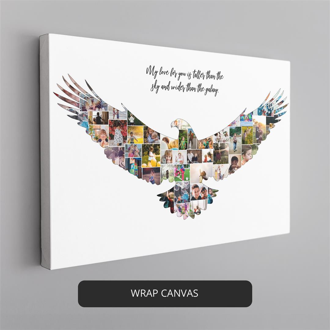 Eagle Artwork: Handcrafted Eagle Canvas - Ideal Eagle Themed Gift