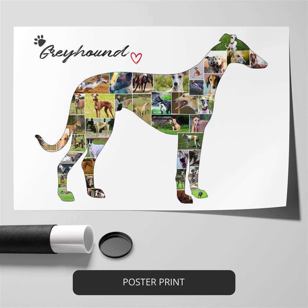 German Shepherd Wall Art - Customized Dog Themed Photo Collage