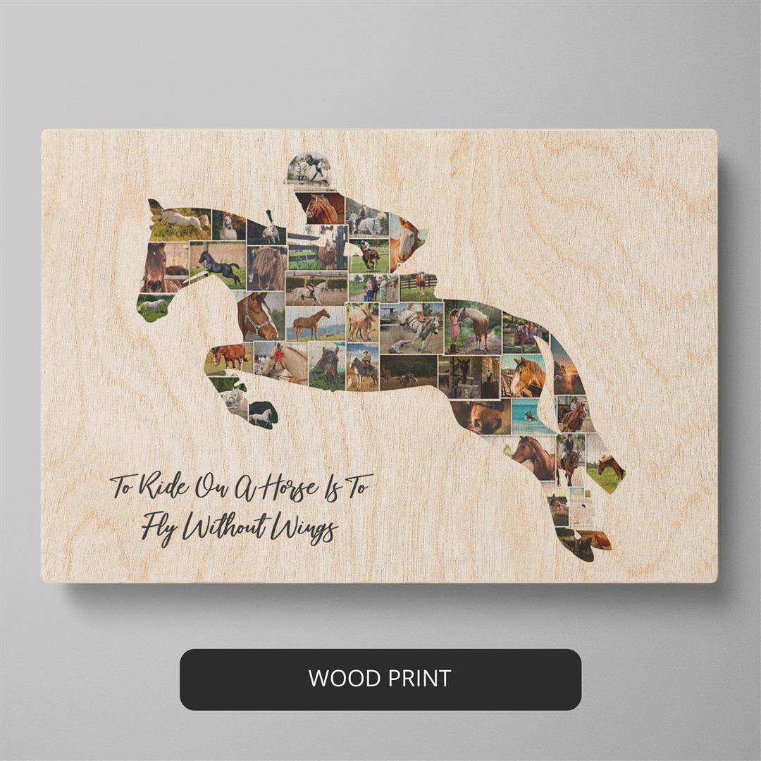 Gifts for Horse Lovers: Personalized Horse Collage Photo Frame