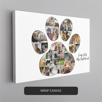 Cat Memorial Gifts - Heartwarming Personalized Cat Photo Collage