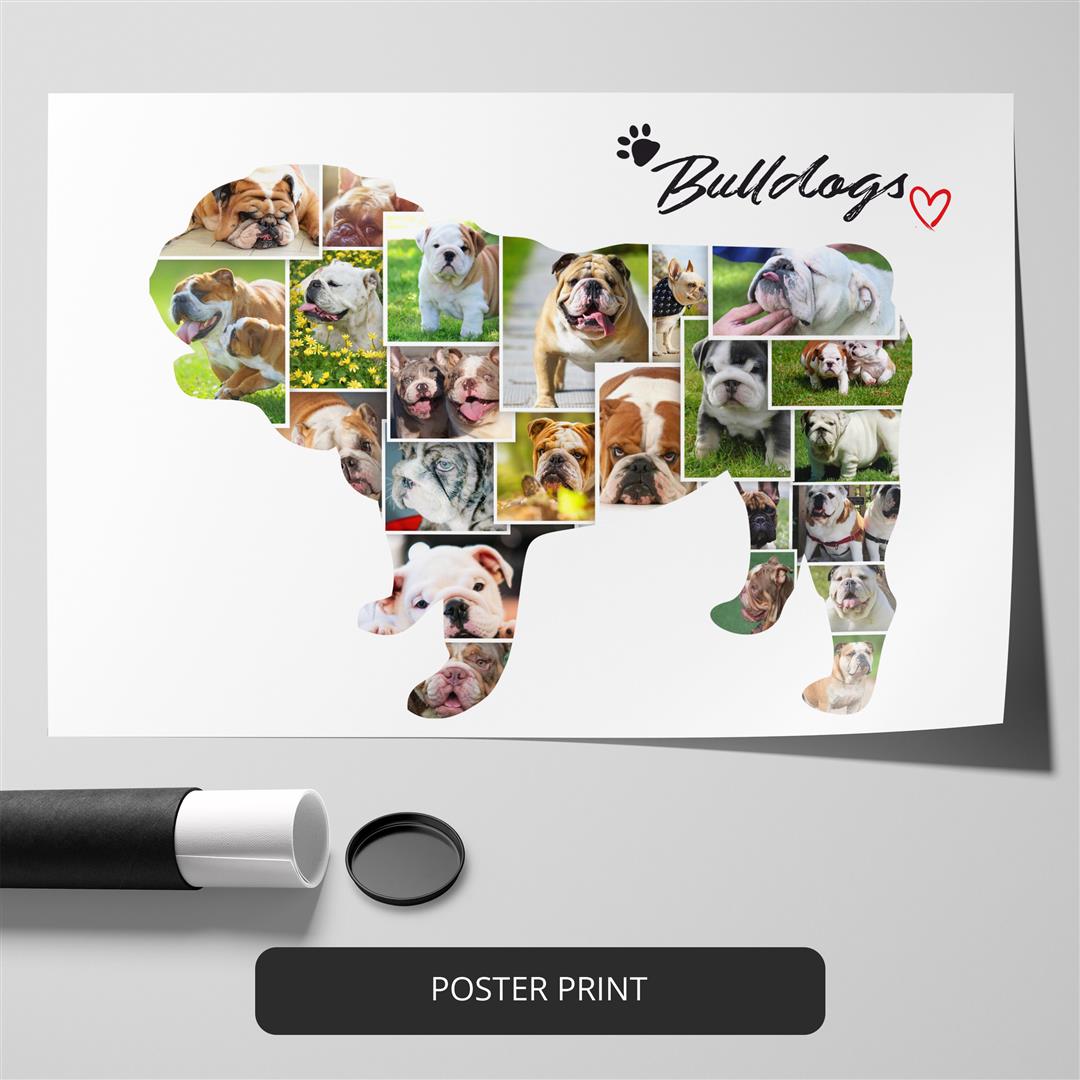 Unique Dog Gifts for Dog Lovers - Personalized Photo Collage