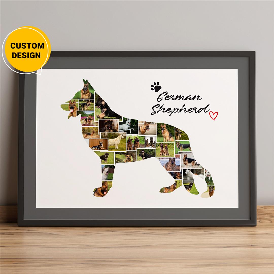 Personalized Photo Collage - Boxer Dog Gifts for Her - Unique Gift Idea for Boxer Dog Lovers