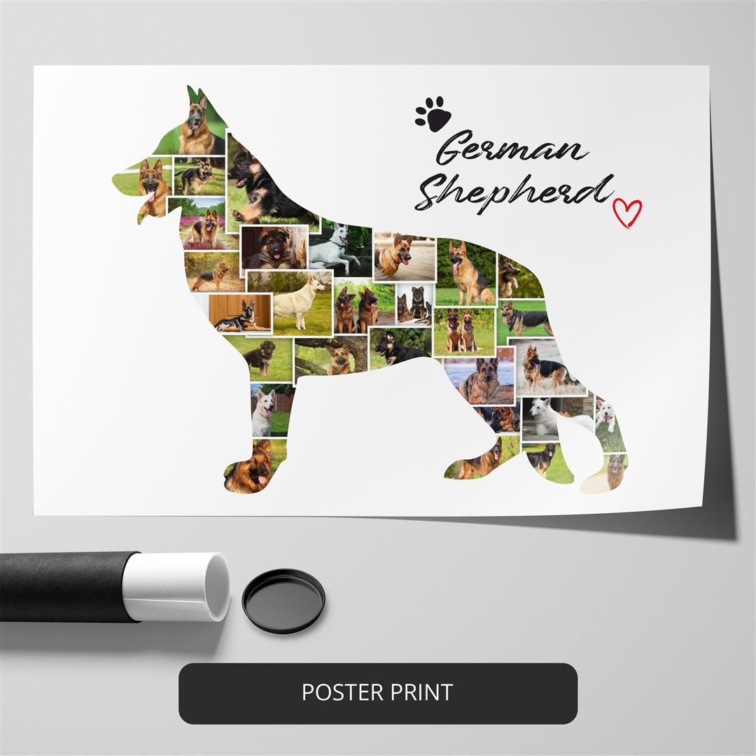 Custom Boxer Dog Gift - Personalized Photo Collage for Boxer Dog Owners