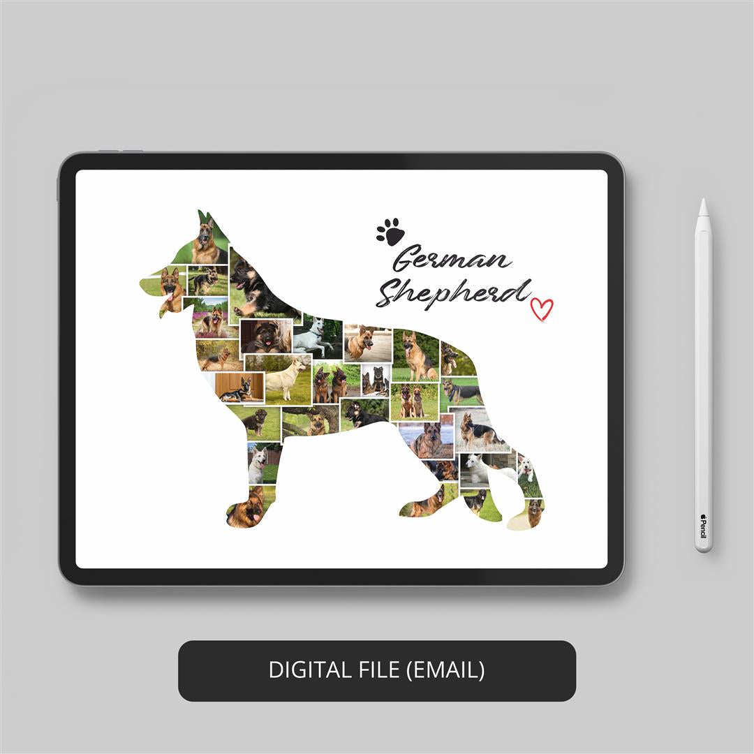 Boxer Dog Wall Art - Personalized Photo Collage - Decorate Your Space with Boxer Dog Love